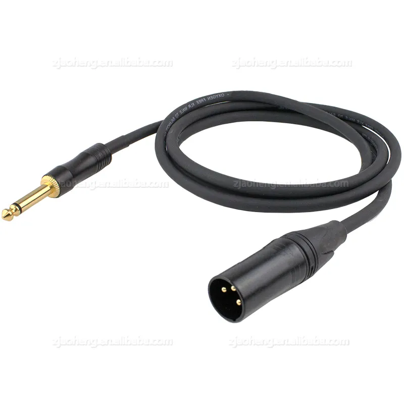 Flexible Shield RTS Quality Professional Audio 1-50 meters OFC Low Noise XLR Male to 6.35 Mono for Microphone Speaker Cable Wire