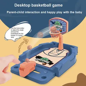 Parent Child Interactive Sports Toy Desktop Basketball Machine Finger Catapult Mini Basketball Table Game