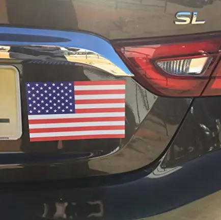 Hotselling Carro Traseiro Americano EUA Bandeira Decalques Veículo Bumper Adesivo Removível Sinal Magnético