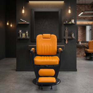 Modern minimalist hair salon with hair styling coloring and cutting services The hair chairs can be reclined Hair salon - Product Image 6