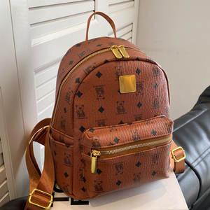 Sac à dos pour femme, grande capacité, sac de voyage, simple, rétro, imprimé ours, sac à dos à lettres, vente populaire - Product Image 4