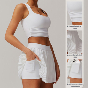 Falda de Golf Personalizada para Mujer, Falda de Tenis Plisada Personalizada al por Mayor, Conjunto de 2 Piezas, Vestido de Golf para Mujer, Ropa Deportiva de Tenis - Product Image 6