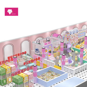 Parco Giochi al Coperto a Tema Macaron per Bambini, Attrezzatura per Giochi di Ruolo Personalizzata dalla Fabbrica Cinese Hello <span class=keywords><strong>Cat</strong></span>, Uso Commerciale - Product Image 3