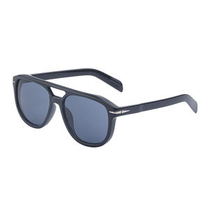 Gafas de sol retro ZS DB7080 con doble puente, unisex, montura de PC, protección UV400, forma ovalada, para hombres y mujeres - Product Image 2