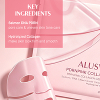 Masque en gel coréen hydratant et raffermissant au collagène rose PDRN ADN de saumon pour la nuit, soin visage éclatant, marque privée