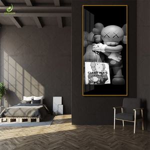 Décoration d'intérieur de luxe avec impression haute définition, intégrant de la porcelaine de cristal et des fresques LED, personnalisable sur mesure - Product Image 2