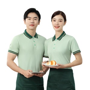 Uniforme <span class=keywords><strong>da</strong></span> <span class=keywords><strong>Lavoro</strong></span> per Chef e Cameriera di Ristorante, Polo Personalizzabile con Logo Stampato o Ricamato, Unisex per Hotel, Caffè, <span class=keywords><strong>Bar</strong></span> e Ristoranti - Product Image 1