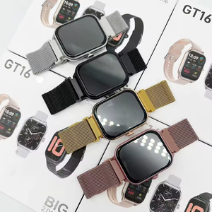 畅销 GT16 智能手表 Y13 方形米兰钢表带，可通话、消息通知、运动计步器 - Product Image 6