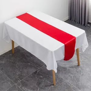 Corredor de mesa de cetim, de alta qualidade, para festa de casamento, 30x275cm, cetim, corredores de mesa