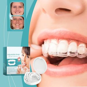 Prothèses dentaires complètes à marque privée, en silicone souple, ajustement confortable, pour dents supérieures et inférieures - Product Image 2