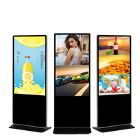 Écran publicitaire LCD intérieur 85 pouces 4K HD, écran tactile sur pied, affichage d'informations, indice de protection IP65, magasin de détail, métro, ascenseur
