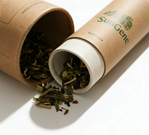 Tea Safe Cylinder Paper Tube Custom Print Eco-Friendly Packaging Tube Moisture Proof Tea Tube <b>Round</b> Cardboard Packaging <b>Box</b> - Product Image 5