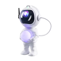 Projecteur LED moderne pour enfants en ABS, lumière de nuit laser, lune, ciel étoilé, astronaute, pour hôtel, télécommande, intensité variable, CRI modifiable