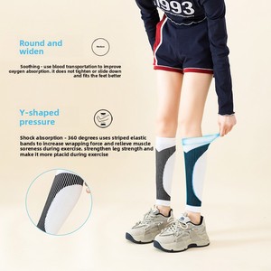 Automne High Crew <span class=keywords><strong>Compression</strong></span> Sports Chaussettes Leggings Fitness Running Badminton Sauter-Personnalisable Body Cuff <span class=keywords><strong>Compression</strong></span> Veau - Product Image 3