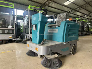 Nouvelle balayeuse électrique autoportée de 1300 mm de large, avec batterie 48V 58Ah et bac à déchets de 120L, pour ateliers industriels - Product Image 2