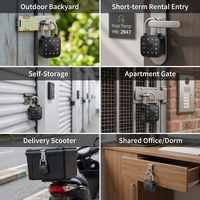 Cadenas intelligent à empreinte digitale OEM personnalisé avec LOGO, en alliage d'aluminium chromé, étanche IP65, contrôle à distance via l'application Tuya, vente en gros