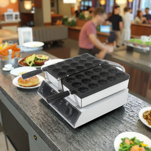 Machine à gaufres en noix de Grenoble commerciale, 15 pièces, machine à gaufres numérique, acier inoxydable, machine à gaufres en noix de Grenoble, idée de petite entreprise - Product Image 4