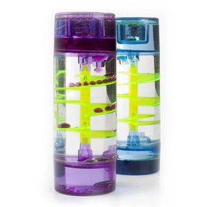 Jouets pour l'<span class=keywords><strong>autisme</strong></span>, minuteur à bulles d'eau en plastique, gouttes d'huile, sablier, minuteur liquide en spirale relaxant - Product Image 4
