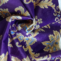 Vente en gros de tissu de canapé en velours brillant de haute qualité arabe pour rideaux en soie brillante comme du polyester