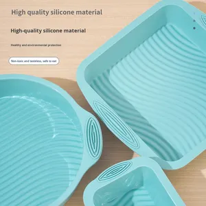 Nhà Máy Bán Hàng Trực Tiếp Mới Bền Vững Silicone Bánh Khuôn Nướng Khay Không Dính Không Độc Hại Chịu Nhiệt Hình Dạng Không Thường Xuyên Công Cụ - Product Image 3
