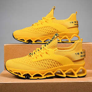 <b>Mens</b> <b>Summer</b> Autumn Running <b>Shoes</b> Large-Sized Blade Sole Breathable Lace-Up Shock-Absorbing Anti-Slip Mesh Casual Walking <b>Shoes</b> - Product Image 3
