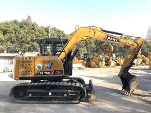 รถขุด SANY มือสอง รุ่น SY75/SY35/SY135/SY60/SY215/SY155/SY335/SY365 คุณภาพสูง เครื่องยนต์ Isuzu พร้อมลูกปืน เกียร์ PLC มอเตอร์ รุ่นปี 2023 - Product Image 4