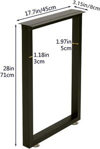 Vente en gros de salle à manger en fonte, pied de table basse en acier et métal, meubles de bureau industriels, pieds de bureau pour restaurant et hôpital - Product Image 2