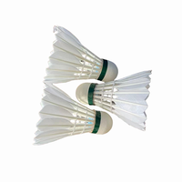 ST NO 10 Volants de badminton en plumes de canard - Volants d'entraînement sportifs professionnels - Fabrication soignée, vol stable - Idéal pour la pratique