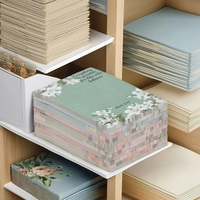 Meilleures ventes Bloc-notes autocollant à motifs floraux français haut de gamme personnalisé Jeu de notes autocollantes Cartes d'index réutilisables