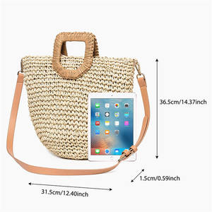 Bolsa Tecida Com Borla Bolsas De Mao Superior Trend Mulheres Sacolas Nuvem Na Axil Couro Vegano Saco Palha <span class=keywords><strong>Trigo</strong></span> Branca - Product Image 3