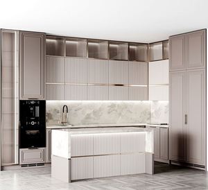 Armarios de cocina modernos de gama alta de diseño personalizado de fábrica Muebles de cocina y cocina con Isla - Product Image 3