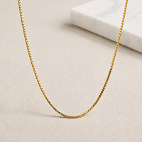 Collier minimaliste en acier inoxydable plaqué or avec chaîne maille forçat, collier délicat pour femme, bijoux à superposer, vente en gros