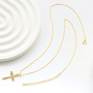 Collana da Donna alla Moda con Ciondolo a Croce a 8 Caratteri Simbolo dell'<span class=keywords><strong>Amore</strong></span> Infinito, in Rame Geometrico con Diamanti, Versatile, Regalo - Product Image 5