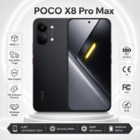 Nouveau téléphone portable intelligent POCO X8 Pro Max version mondiale d'origine avec fonctionnalités de jeu, double SIM, reconnaissance faciale, téléphone Android Xiaomi