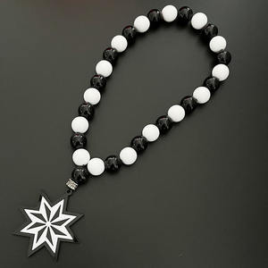 Ciondolo per auto in acrilico a otto punte, - Product Image 5