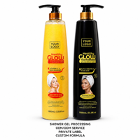 Gel Douche Personnalisable Grande Capacité à la Niacinamide, Blanchissant, Hydratant, Exfoliant et Régénérant 1000ml