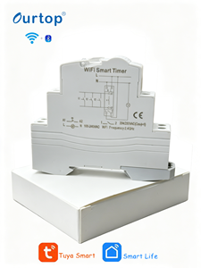 Interrupteur programmable intelligent WiFi Zigbee 20A à montage sur rail DIN pour la domotique et le contrôle des circuits électriques - Product Image 5