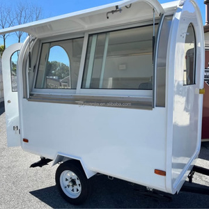 Remolque de Comida Móvil Pequeño, Totalmente Equipado, Carrito de Comida Rápida, Carrito de Café, Carrito de Helados, Carrito de Hot Dogs, Camión de Comida de Acero Inoxidable - Product Image 1