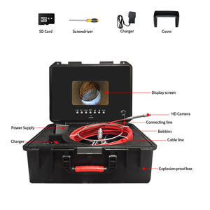 système de <span class=keywords><strong>caméra</strong></span> de pipeline d'endoscope <span class=keywords><strong>professionnel</strong></span> moniteur de 10 pouces <span class=keywords><strong>caméra</strong></span> de plomberie de vidange d'objectif de 18MM - Product Image 5