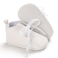 Offre spéciale chaussures blanches unies infantile nouveau-né baptême christianisme intérieur pieds nus semelle souple bébé chaussures