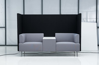 Canapé en cuir de luxe confortable, ensemble design à la mode, meubles de salon