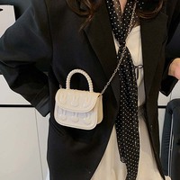 Nouveau sac à bandoulière carré pour filles en PVC avec motif de lapin mignon, doublure et accessoire magnétique