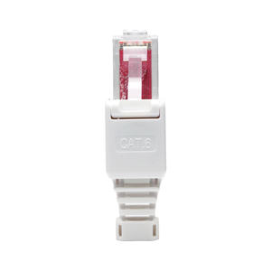 Adaptador de red Keystone <span class=keywords><strong>Jack</strong></span> RJ 45 UTP Herramienta <span class=keywords><strong>Conector</strong></span> gratis Cat 6 Cat6 RJ45 <span class=keywords><strong>Conector</strong></span> sin herramientas enchufe modular - Product Image 1