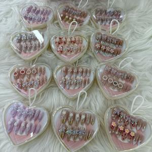 <span class=keywords><strong>Ongles</strong></span> pressés <span class=keywords><strong>de</strong></span> luxe avec logo personnalisé, pointes 3D personnalisées avec strass, <span class=keywords><strong>faux</strong></span> <span class=keywords><strong>ongles</strong></span> en acrylique, <span class=keywords><strong>ongles</strong></span> artificiels - Product Image 3