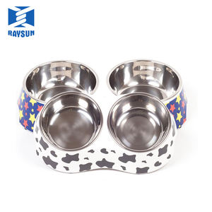 Mangkuk Plastik Kanvas Air Dapat Dilipat, Mangkuk Peliharaan Melamin Anjing Panas - Product Image 4