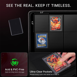 Carpeta para 252 Tarjetas con 9 Bolsillos, Cubierta de PU con Diseño de <span class=keywords><strong>Anime</strong></span>, Álbum de Tarjetas Personalizado con Bolsillos de Carga Lateral para Juegos de Cartas Coleccionables TCG y Deportivos - Product Image 5