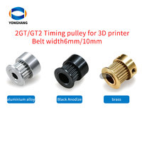 Courroies de distribution 3D pour imprimantes, en alliage, 16T, 20T, 40T, GT2, 2GT, largeurs 6mm, 10mm, 15mm, poulies dentées OEM