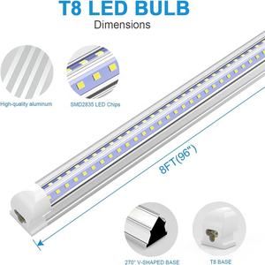 लीनियर लाइट एल्यूमीनियम प्रोफाइल 8 फीट लंबा 50w100w 4ft 8 फीट v आकार एकीकृत T8 नेतृत्व बार कार्यशाला गैरेज के लिए सभी मौसम प्रकार - Product Image 5