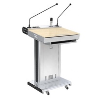 Podium numérique en aluminium durable de 23.8 pouces, ordinateur tactile tout-en-un audio HD de 260W pour les conférences et les équipements éducatifs d'enseignement