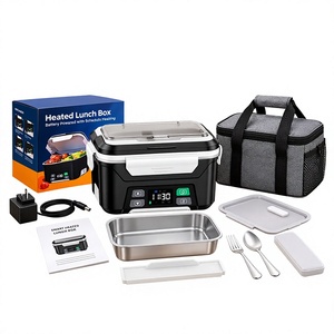 Boîte à lunch chauffante sans fil pour le bureau, les pauses sur le chantier et les pique-niques en plein air, avec batterie rechargeable et sac isotherme - Product Image 1